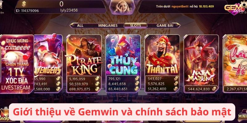 chinh sach bao mat 1 Giới thiệu về Gemwin và chính sách bảo mật