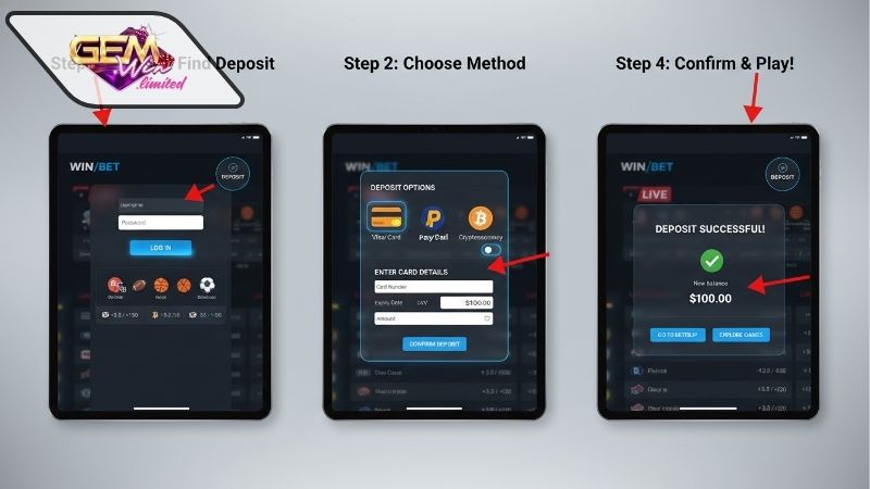 Hướng dẫn chi tiết nạp tiền Gemwin - Mẹo tránh để sai sót